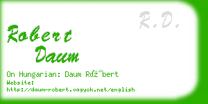 robert daum business card